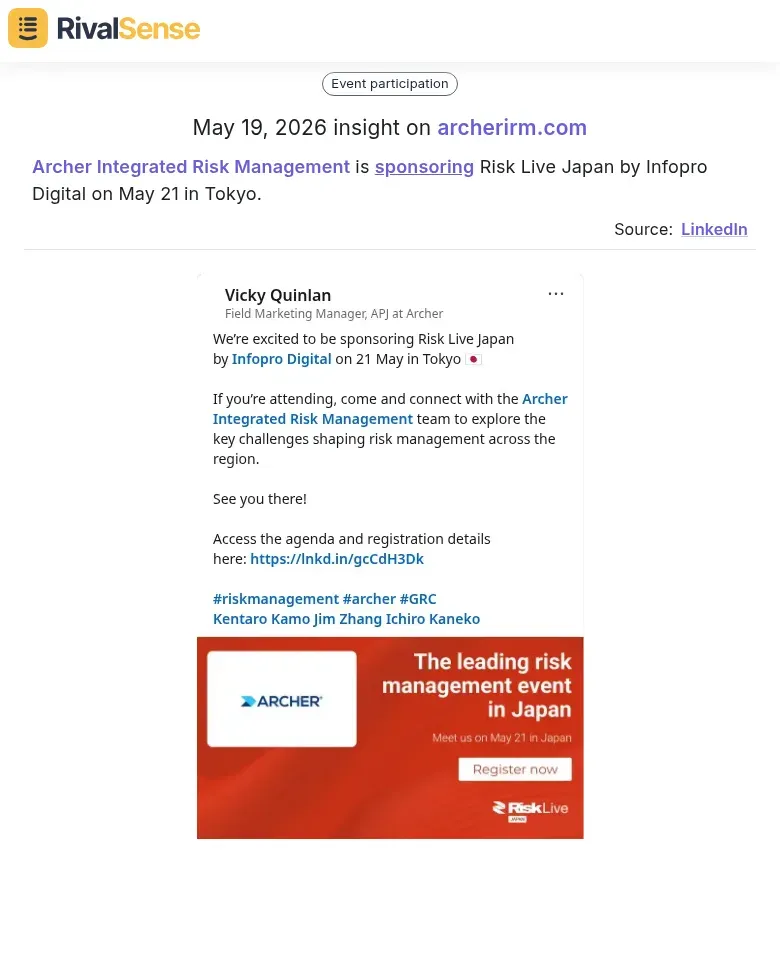 Archer event sponsorship insight