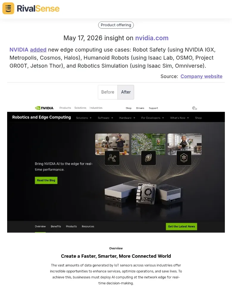 NVIDIA Edge Computing Use Cases