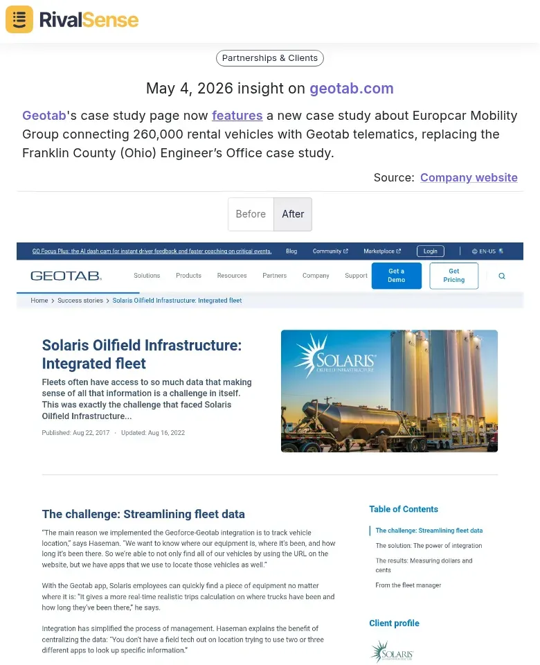 Geotab new case study Europcar