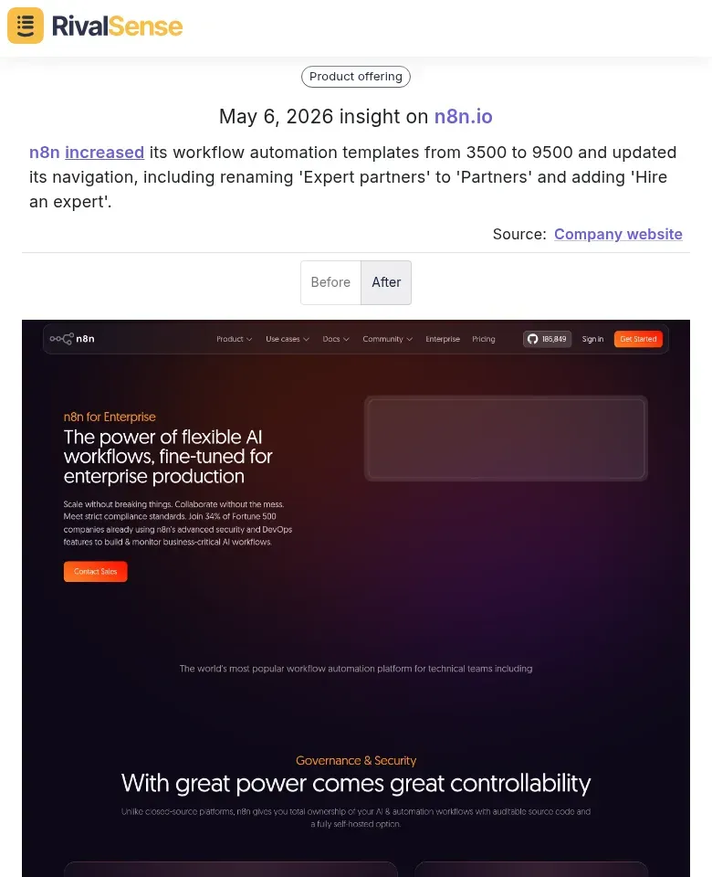 n8n template expansion and navigation update