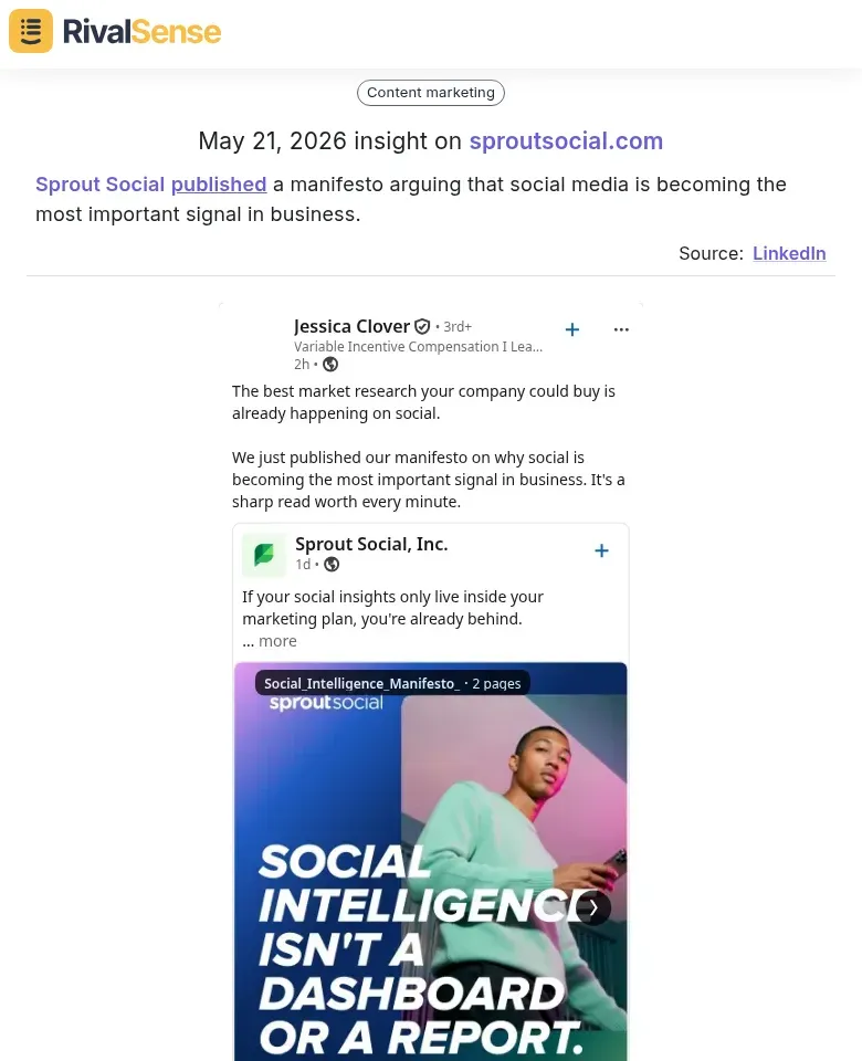 Sprout Social insight