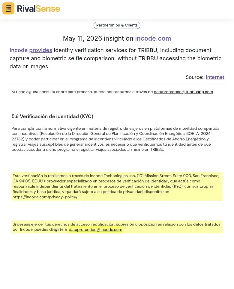 Incode privacy-first verification example