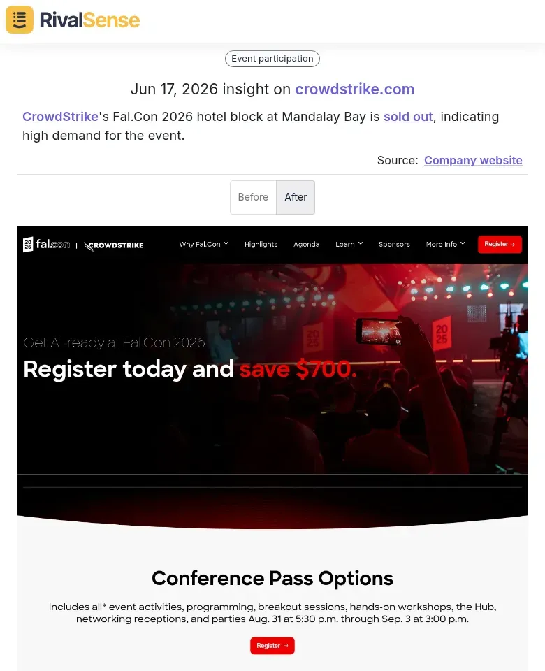 CrowdStrike event demand