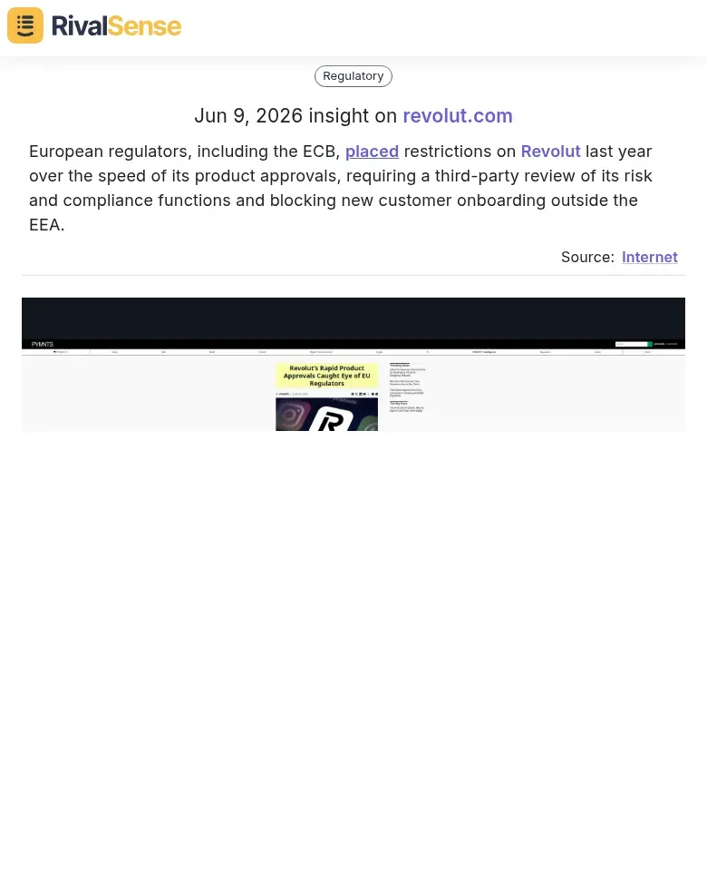 Revolut ECB restrictions