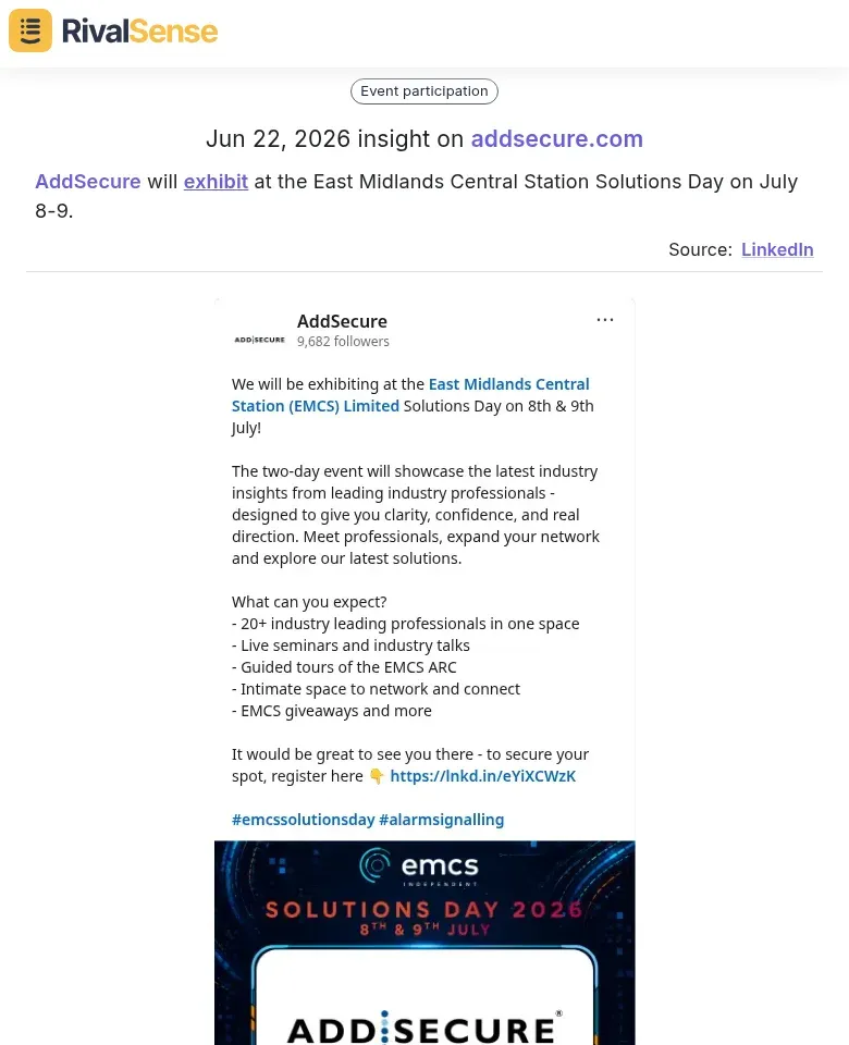 AddSecure exhibition