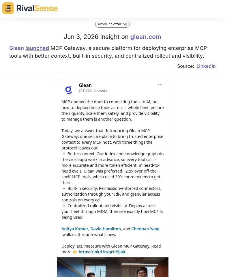 Glean product launch