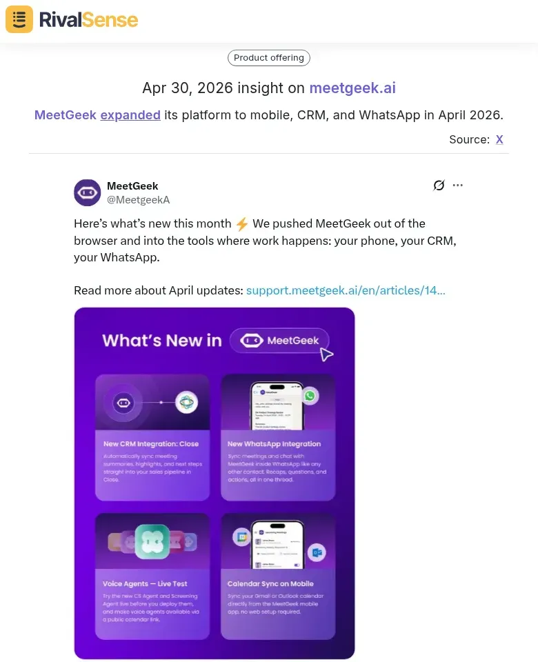 MeetGeek platform expansion