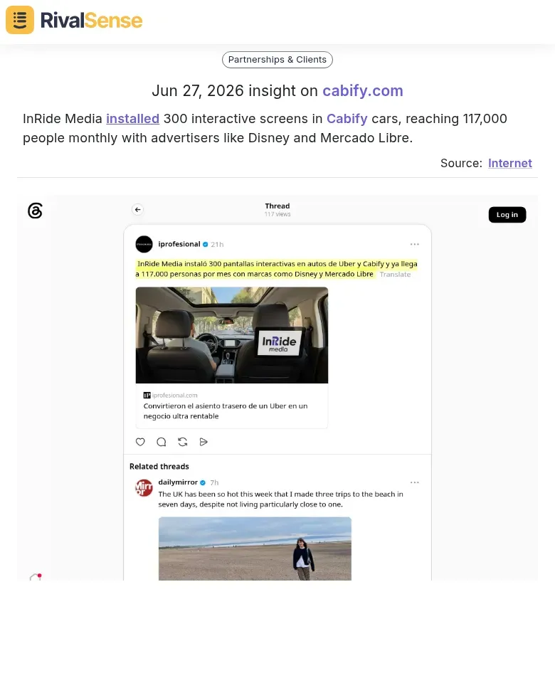 InRide Media insight