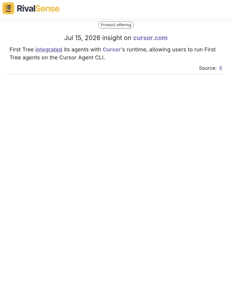 First Tree insight