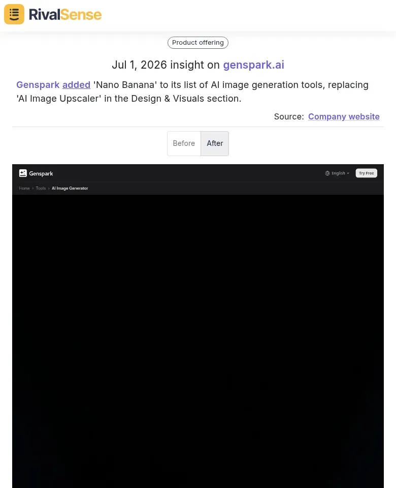 Genspark AI tool update