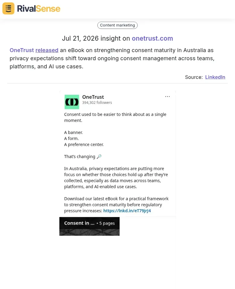OneTrust insight