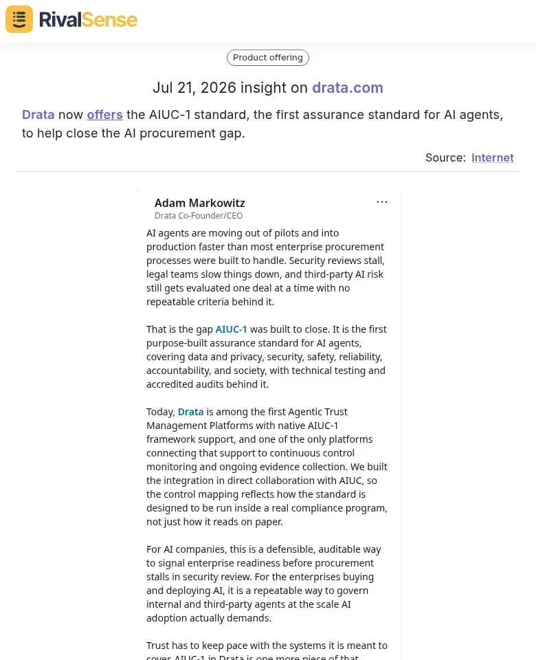 Drata insight