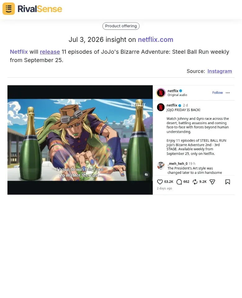 Netflix weekly release schedule