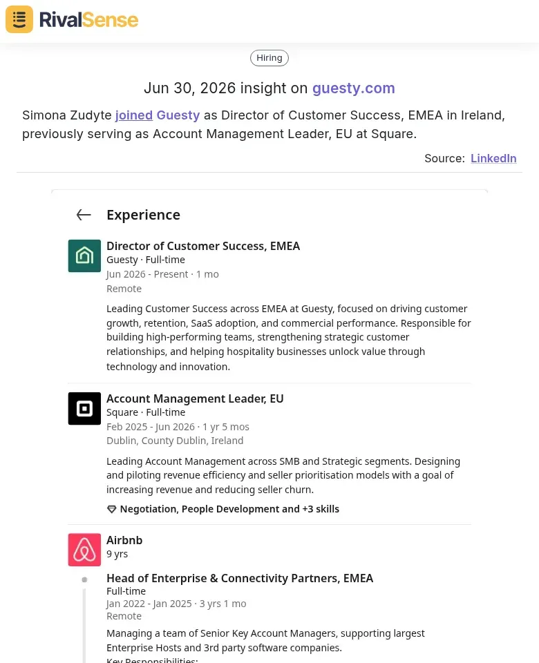 Simona Zudyte joins Guesty