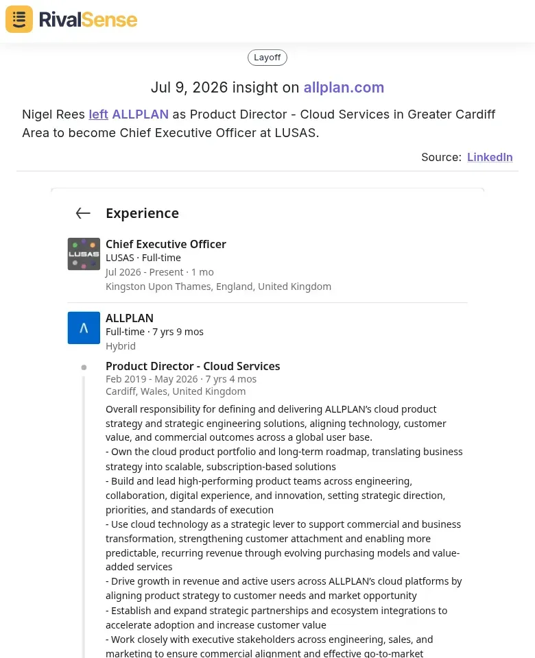 Nigel Rees executive move