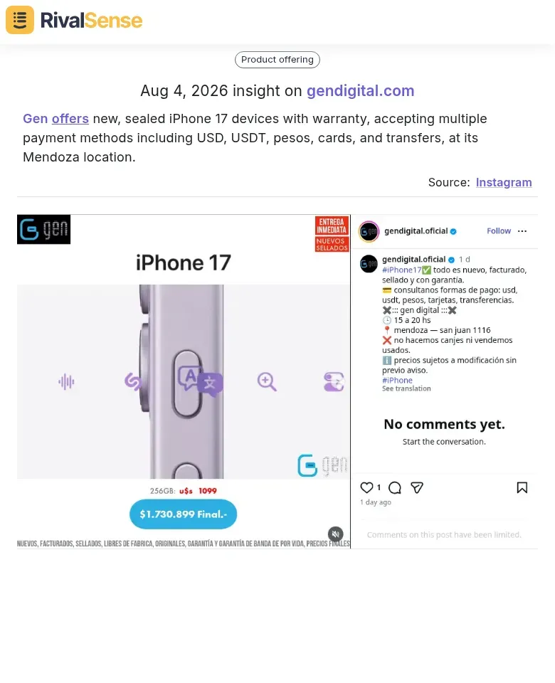 Gen iPhone offer