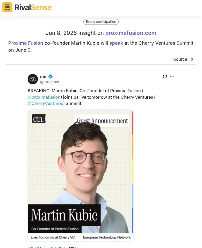 Co-founder speaking at Cherry Ventures Summit