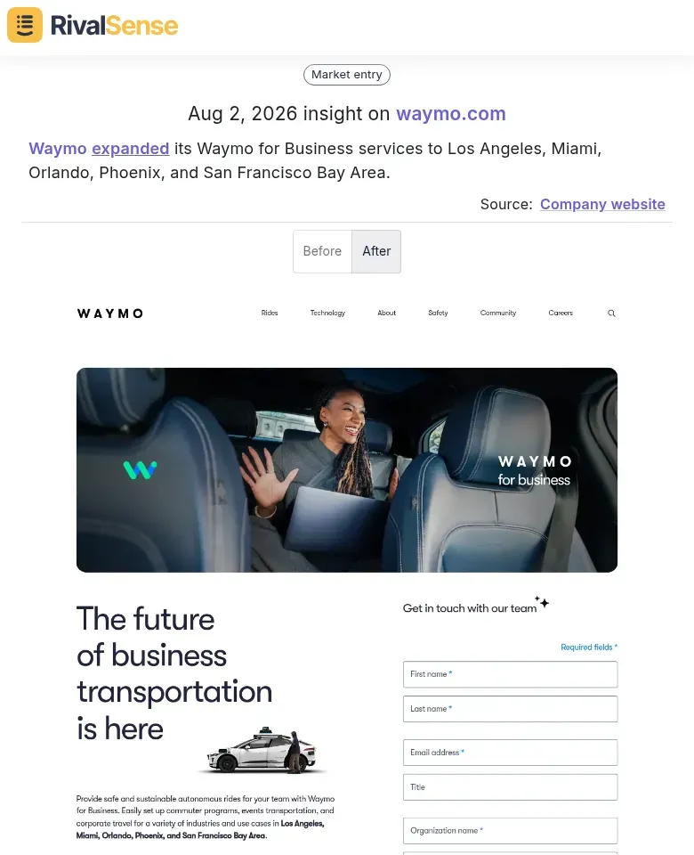 Waymo expansion insight